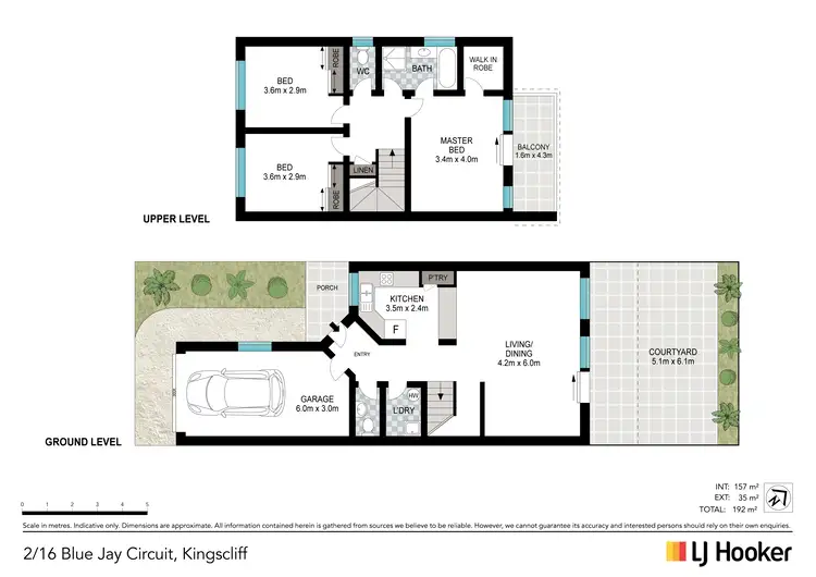 Floorplan of Homely townhouse listing, 2/16 Blue Jay Circuit, Kingscliff NSW 2487