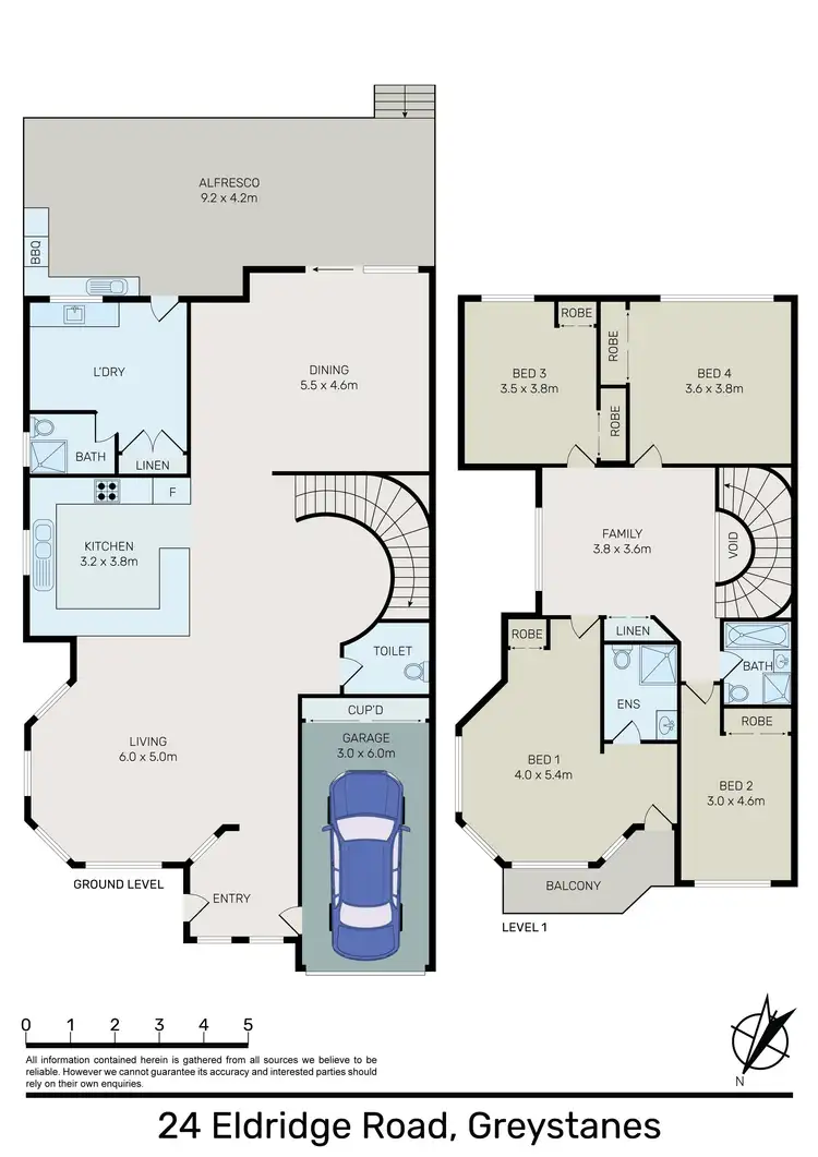 Floorplan of Homely semi-detached listing, 24 Eldridge Road, Greystanes NSW 2145