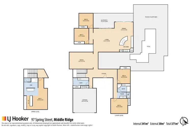 Floorplan of Homely house listing, 97 Spring Street, Middle Ridge QLD 4350