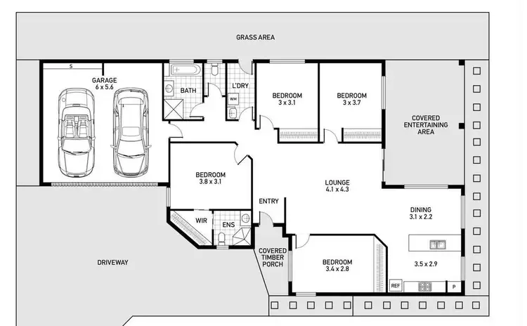 Floorplan of Homely house listing, 57B Squadron Crescent, Rutherford NSW 2320