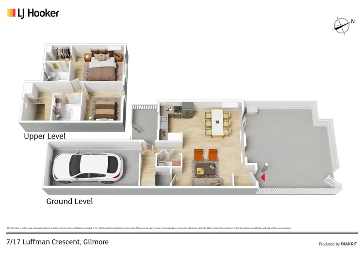 Floorplan of Homely townhouse listing, 7/17 Luffman Cresent, Gilmore ACT 2905