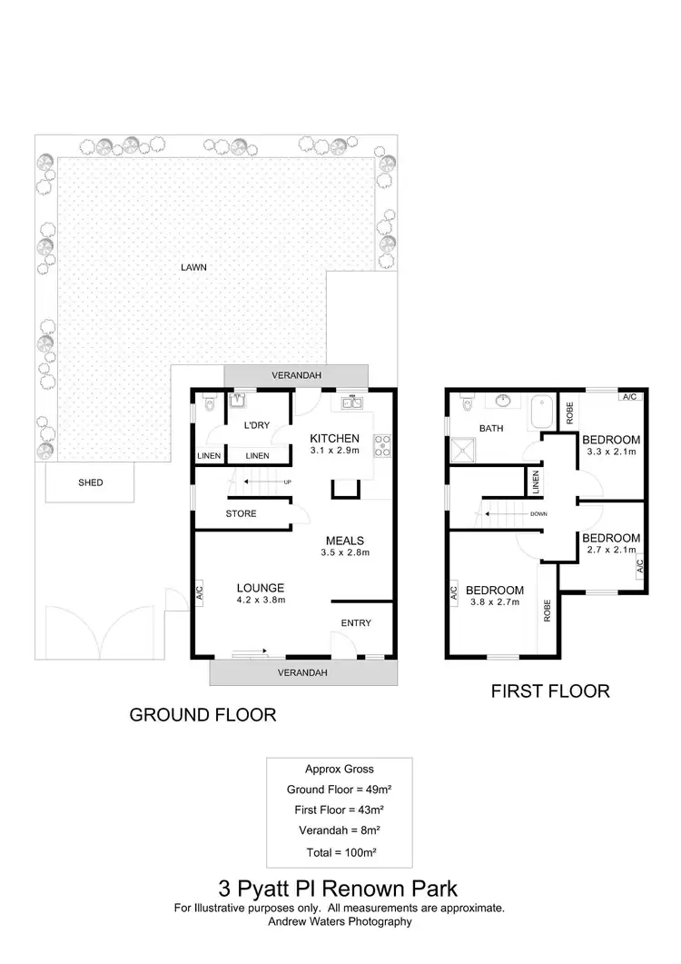 Floorplan of Homely townhouse listing, 3 Pyatt Place, Renown Park SA 5008