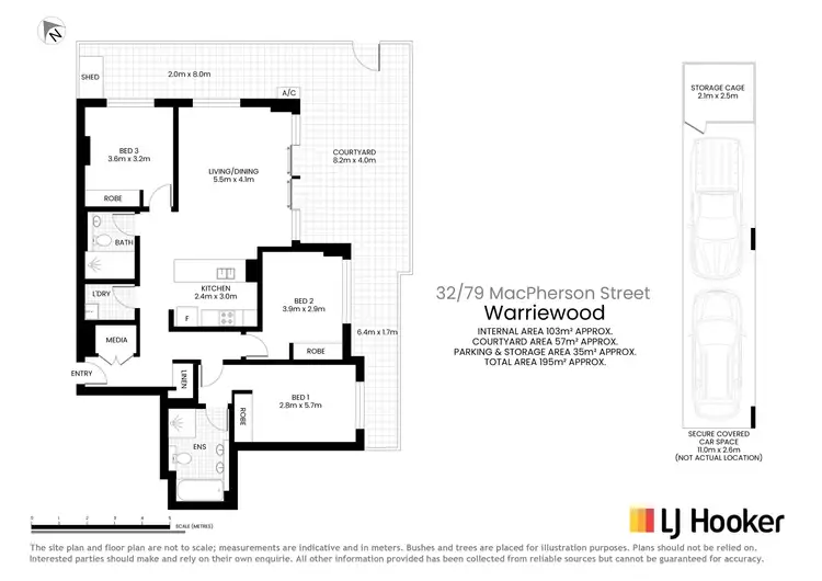 Floorplan of Homely unit listing, 32/79-91 Macpherson Street, Warriewood NSW 2102