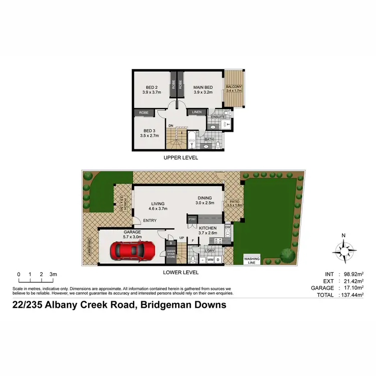 Floorplan of Homely townhouse listing, 22/235 Albany Creek Road, Bridgeman Downs QLD 4035