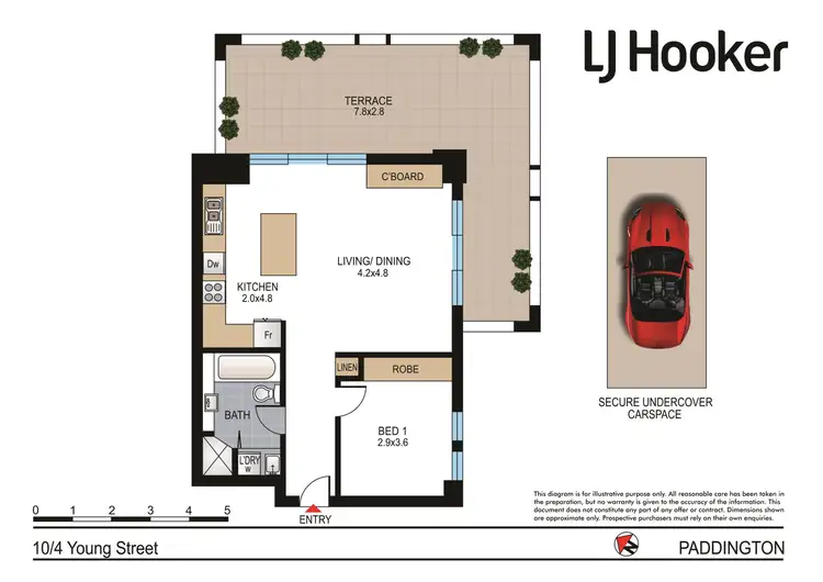 Floorplan of Homely apartment listing, 10/4 Young Street, Paddington NSW 2021