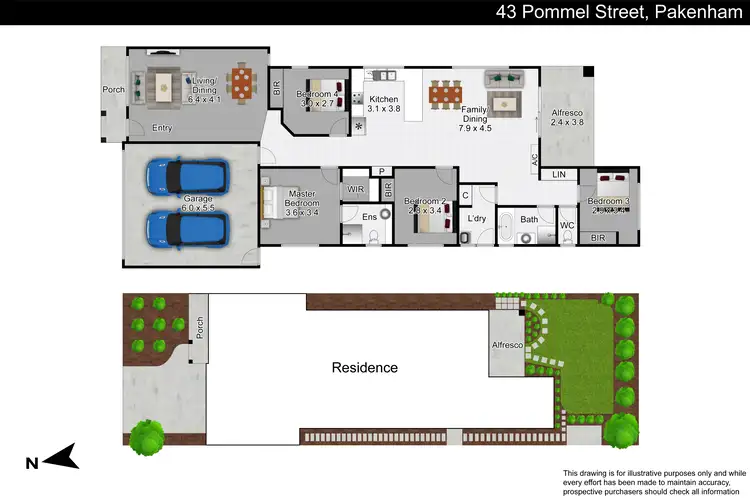 Floorplan of Homely house listing, 43 Pommel Street, Pakenham VIC 3810