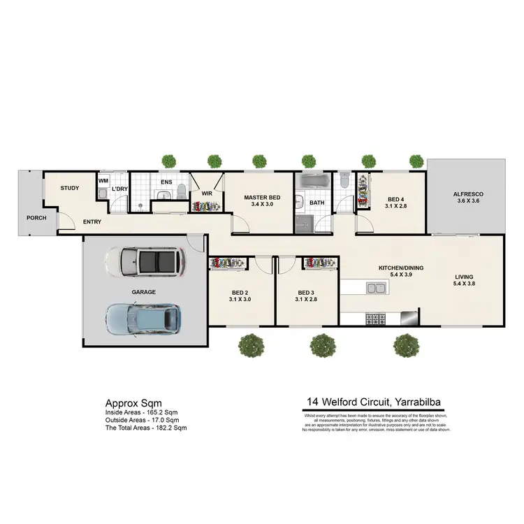 Floorplan of Homely house listing, 14 Welford Circuit, Yarrabilba QLD 4207