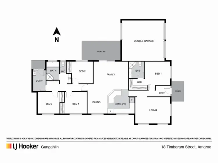 Floorplan of Homely house listing, 18 Timboram Street, Amaroo ACT 2914