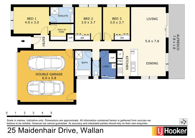 Floorplan of Homely house listing, 25 Maidenhair Drive, Wallan VIC 3756