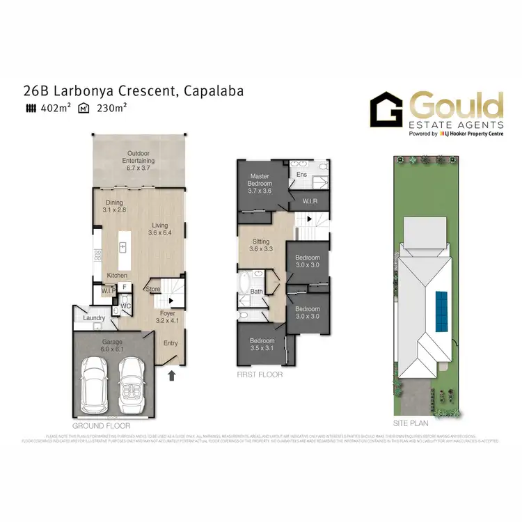 Floorplan of Homely house listing, 26B Larbonya Crescent, Capalaba QLD 4157