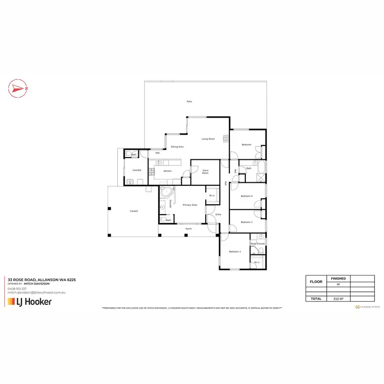 Floorplan of Homely house listing, 33 Rose Road, Allanson WA 6225