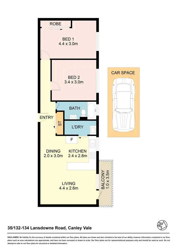 Floorplan of Homely unit listing, 35/132 Lansdowne Rd, Canley Vale NSW 2166