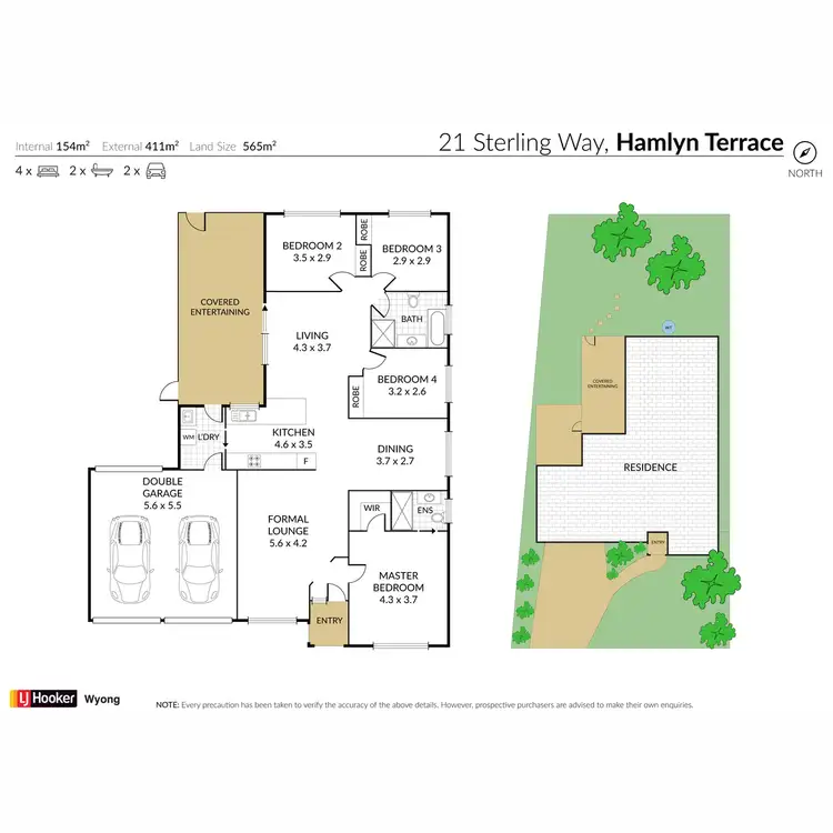 Floorplan of Homely house listing, 21 Sterling Way, Hamlyn Terrace NSW 2259
