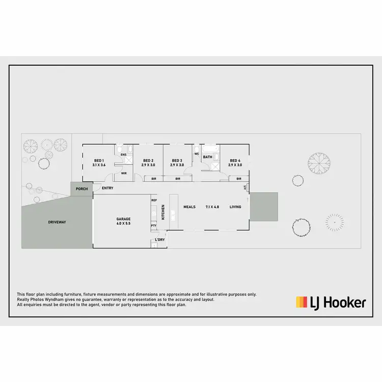 Floorplan of Homely house listing, 16 Robinson Drive, Weir Views VIC 3338