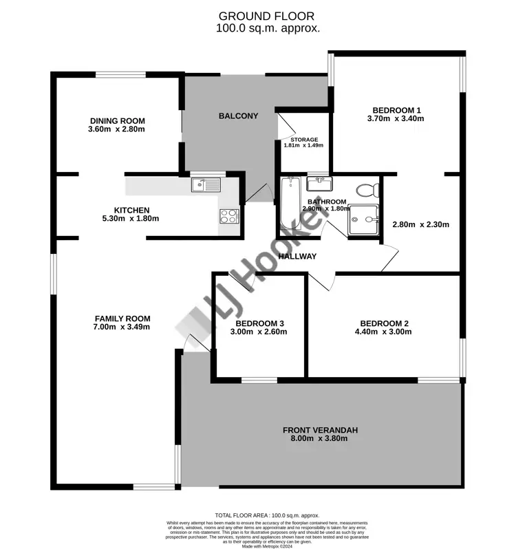 Floorplan of Homely house listing, 1 McDonald Avenue, Paxton NSW 2325