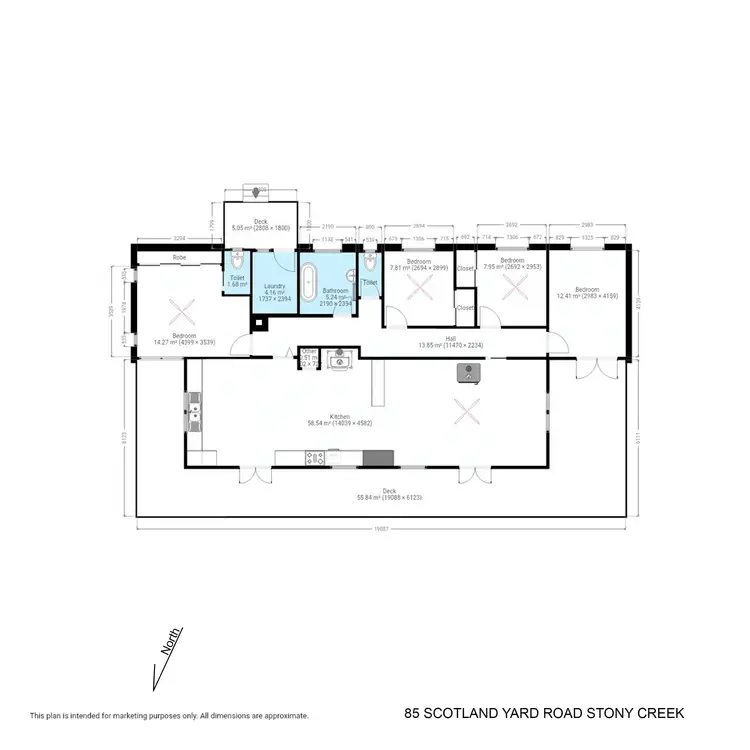 Floorplan of Homely rural property listing, 85 Scotland Yard Road, Bega NSW 2550