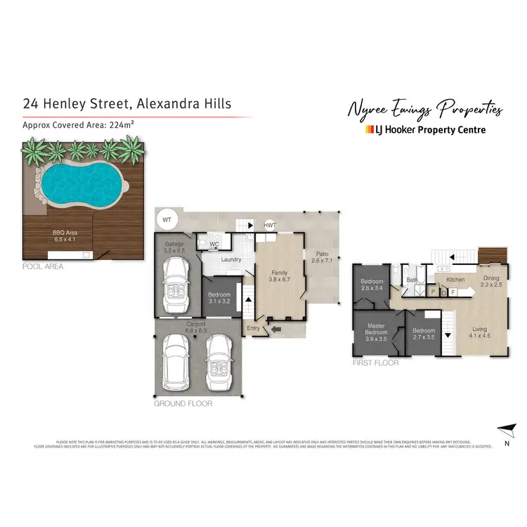 Floorplan of Homely house listing, 24 Henley Street, Alexandra Hills QLD 4161