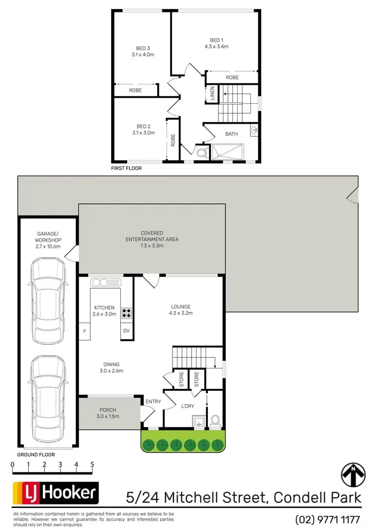 Floorplan of Homely townhouse listing, 5/24-26 Mitchell Street, Condell Park NSW 2200