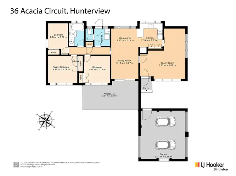 Floorplan of Homely house listing, 36 Acacia Circuit, Singleton NSW 2330