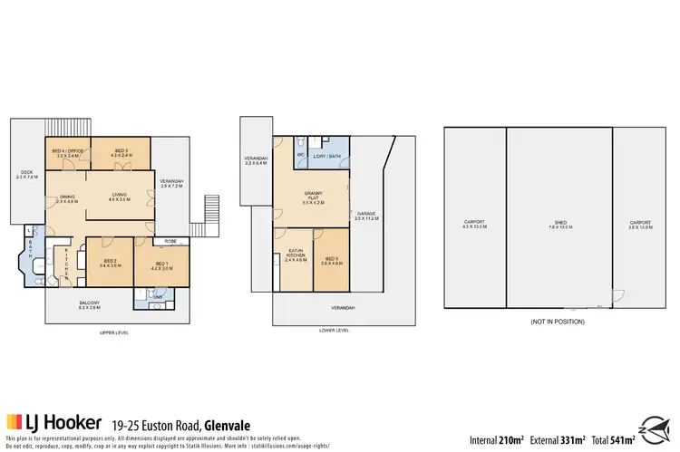 Floorplan of Homely house listing, 19-25 Eust Euston Road, Glenvale QLD 4350