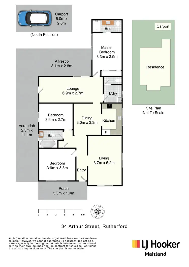 Floorplan of Homely house listing, 34 Arthur Street, Rutherford NSW 2320