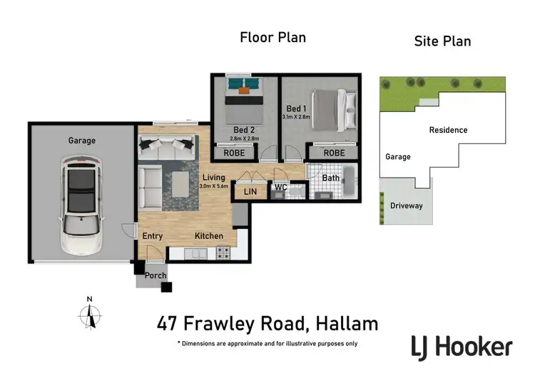 Floorplan of Homely unit listing, 4/47 Frawley Road, Hallam VIC 3803