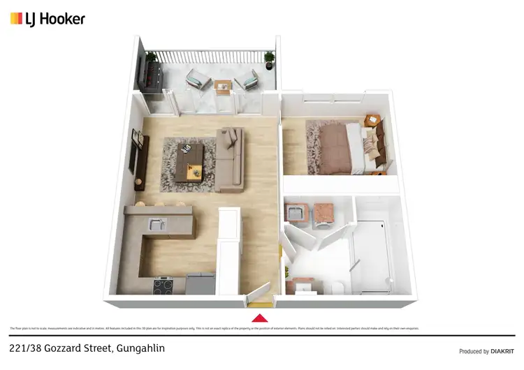 Floorplan of Homely apartment listing, 221/38 Gozzard Street, Gungahlin ACT 2912