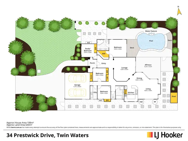 Floorplan of Homely house listing, 34 Prestwick Drive, Twin Waters QLD 4564