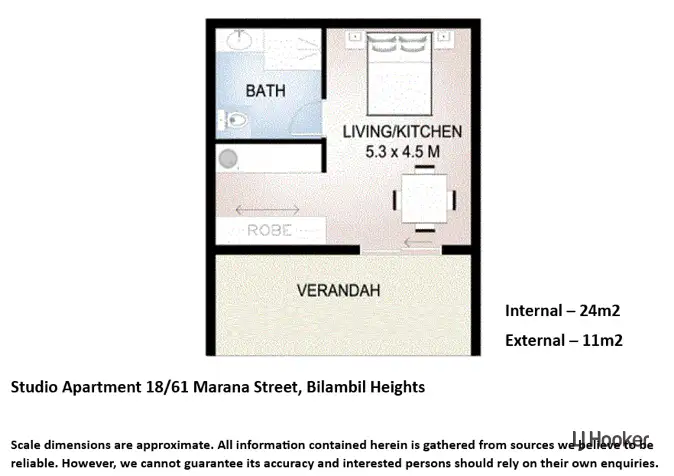 Floorplan of Homely unit listing, 18/61 Marana Street, Bilambil Heights NSW 2486