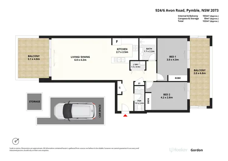 Floorplan of Homely apartment listing, 924/6 Avon Rd, Pymble NSW 2073