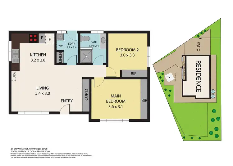 Floorplan of Homely house listing, 31 Brown Street, Wonthaggi VIC 3995