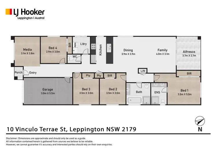 Floorplan of Homely house listing, 10 Vinculo Terrae Street, Leppington NSW 2179