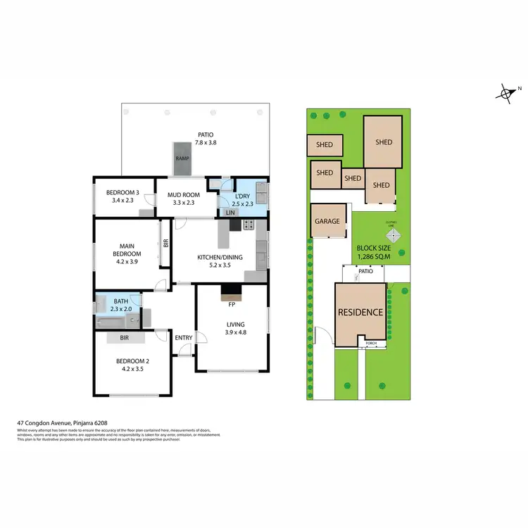 Floorplan of Homely house listing, 47 Congdon Avenue, Pinjarra WA 6208