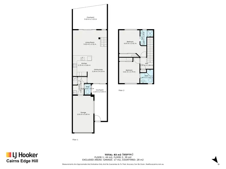 Floorplan of Homely townhouse listing, 13/11-19 Stratford Parade, Stratford QLD 4870