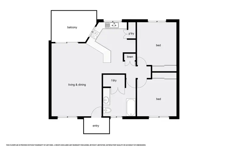 Floorplan of Homely unit listing, 20/8-14 Rose Street, Westcourt QLD 4870