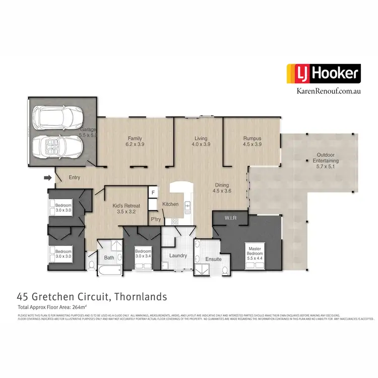 Floorplan of Homely house listing, 45 Gretchen Circuit, Thornlands QLD 4164