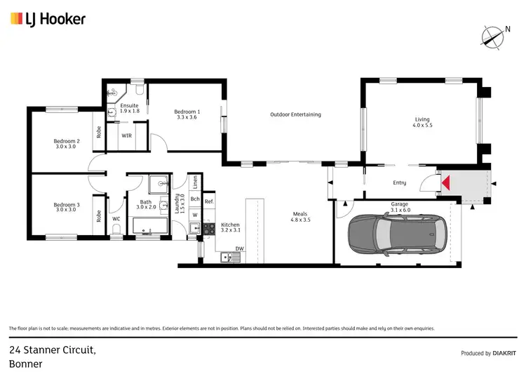 Floorplan of Homely house listing, 24 Stanner Circuit, Bonner ACT 2914