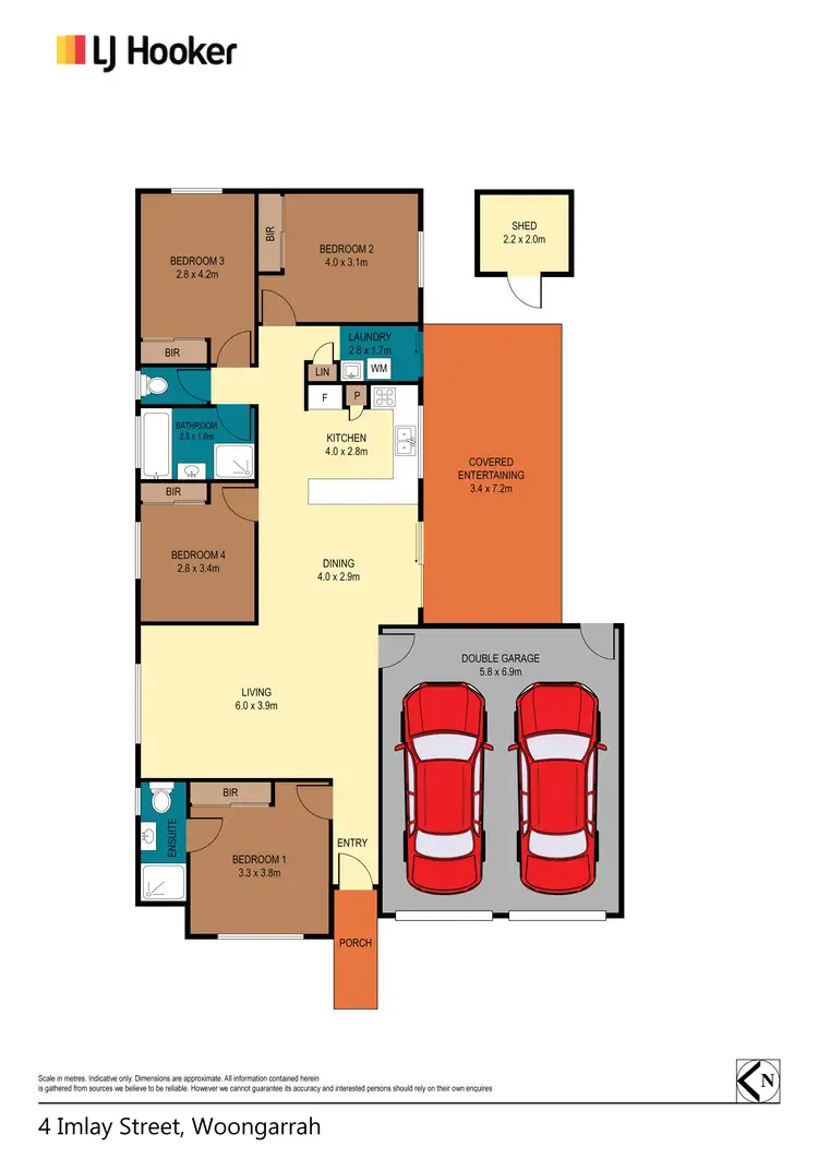 Floorplan of Homely house listing, 4 Imlay Street, Woongarrah NSW 2259