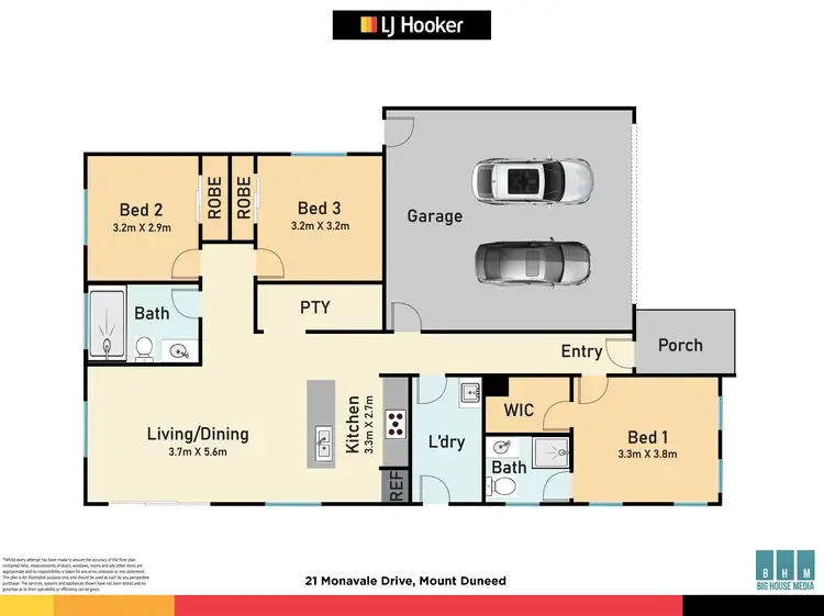 Floorplan of Homely house listing, 21 Monavale Drive, Mount Duneed VIC 3217
