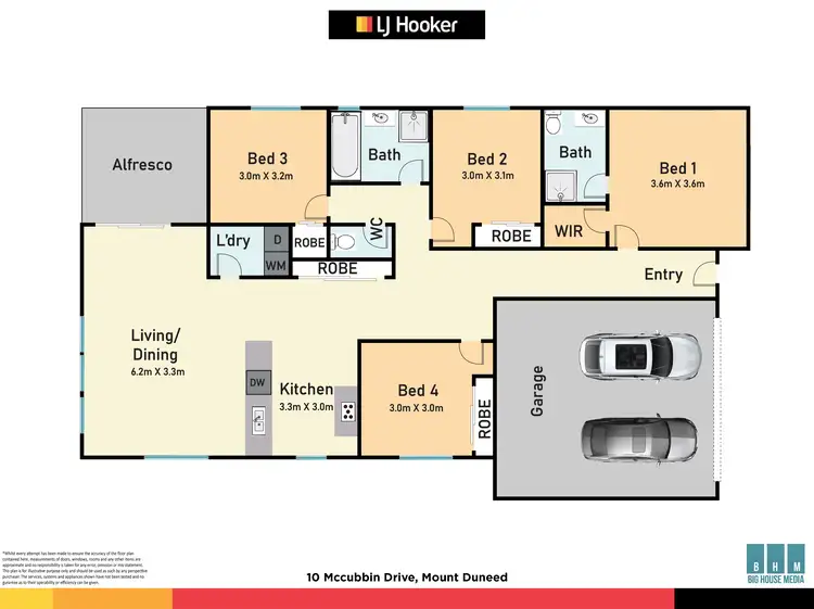 Floorplan of Homely house listing, 10 Mccubbin Drive, Mount Duneed VIC 3217