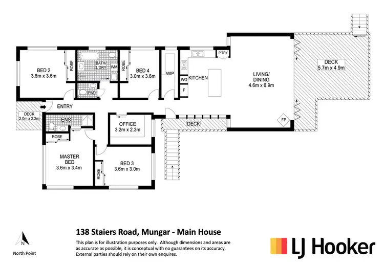 Floorplan of Homely house listing, 138 Staiers Road, Mungar QLD 4650