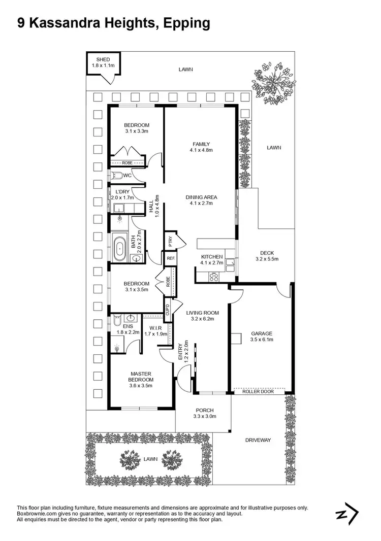 Floorplan of Homely house listing, 9 Kassandra Heights, Epping VIC 3076