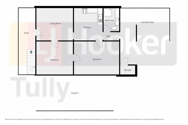 Floorplan of Homely unit listing, Unit 1 & 2/7 Blackman Street, Tully QLD 4854