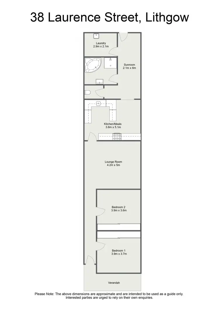Floorplan of Homely house listing, 38 Laurence Street, Lithgow NSW 2790