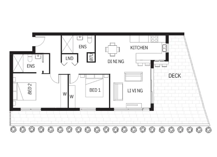 Floorplan of Homely apartment listing, 1/10 Chester Street, Highgate Hill QLD 4101