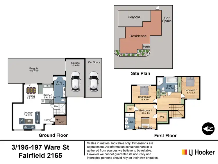 Floorplan of Homely townhouse listing, 3/195-197 Ware Street, Fairfield NSW 2165