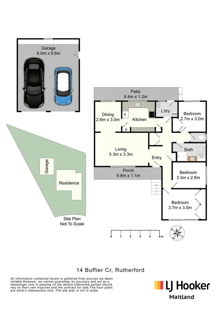 Floorplan of Homely house listing, 14 Buffier Crescent, Rutherford NSW 2320
