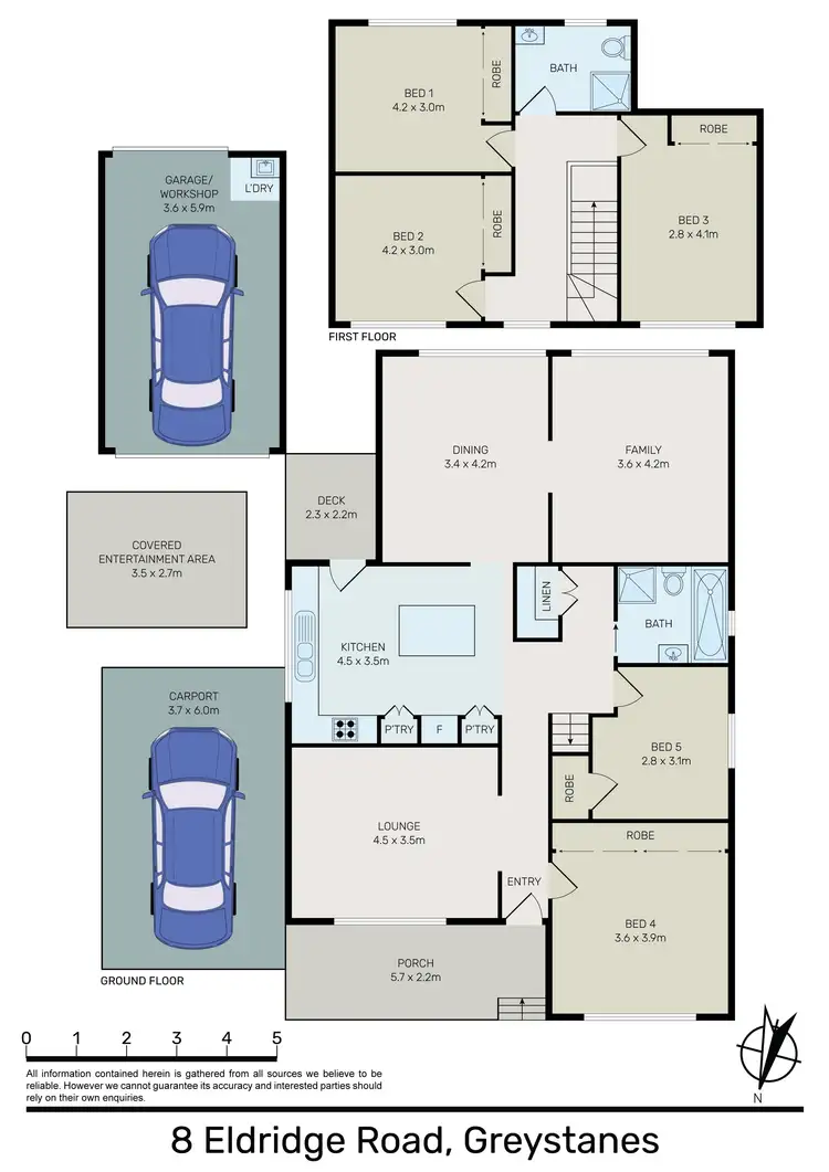 Floorplan of Homely house listing, 8 Eldridge Road, Greystanes NSW 2145