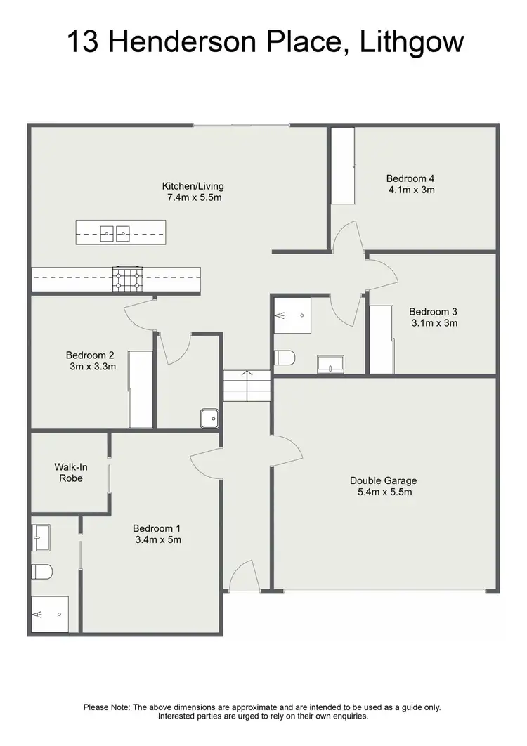 Floorplan of Homely house listing, 13 Henderson Place, Lithgow NSW 2790