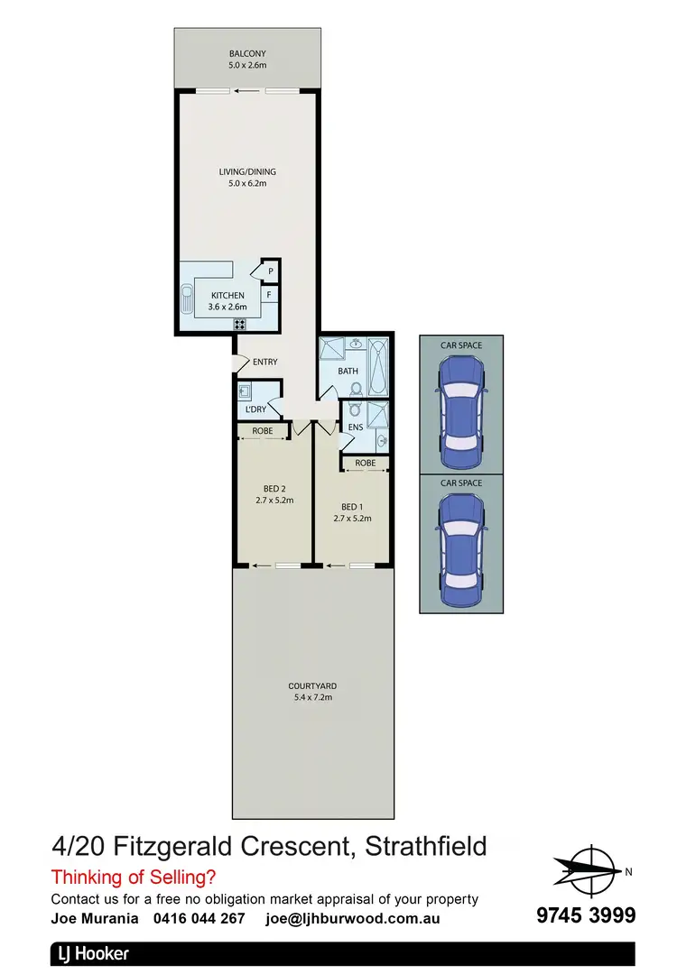Floorplan of Homely unit listing, 4/20 Fitzgerald Crescent, Strathfield NSW 2135